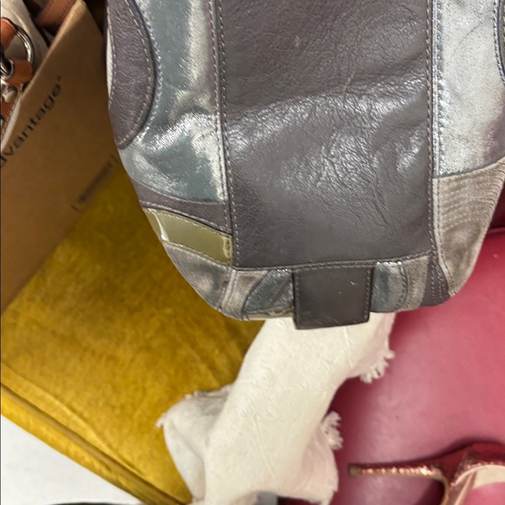 Stylish Women's Patchwork Bag - Black and Gray- minor wears but great condition - Picture 11 of 16